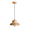 Hat Hanging Light For Living Room Bedroom Wood Pendant Light