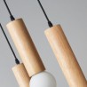 3 Light Hanging Light For Living Room Bedroom Wood Pendant Light