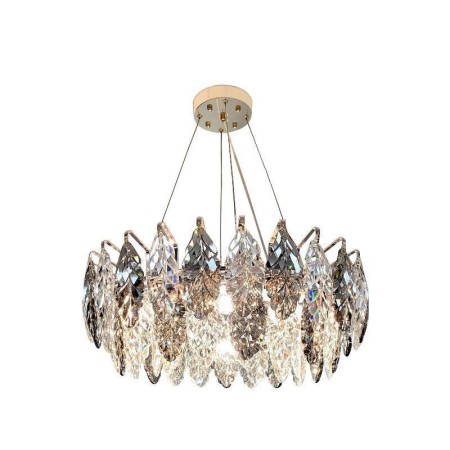 Creative Glass Leaf Chandelier European Iron Pendant Light