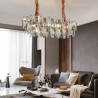 Light Oval Pendant Lamp For Living Room Dining Room European Glass Chandeliers