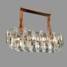 Light Oval Pendant Lamp For Living Room Dining Room European Glass Chandeliers