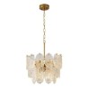 For Living Room Bedroom Modern Glass Pendant Light Decoration Bronze Gold Chandelier