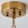 For Living Room Bedroom Modern Glass Pendant Light Decoration Bronze Gold Chandelier