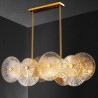 Home Deco Lighting Modern Spark Disc Chandelier Firework Glass Pendant Lamp