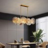 Home Deco Lighting Modern Spark Disc Chandelier Firework Glass Pendant Lamp