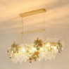 Home Decor Glass Lighting Maple Leaf Pendant Light