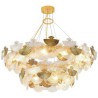 Fan Shaped Art Chandelier Made of European Glass