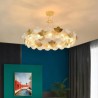 Fan Shaped Art Chandelier Made of European Glass