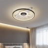 For Living Room, Modern LED Ceiling Fan With Light and Remote Control Ventilador Lamp