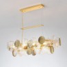 Shell Shape Glass Hanging Lamp Luxury Glass Chandelier Fashion Living Room Lamp