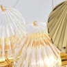 Shell Shape Glass Hanging Lamp Luxury Glass Chandelier Fashion Living Room Lamp