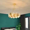 Modern Shell Glass Chandeliers For Dining Room Living Room Bedroom