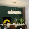 Luxury Pendant Light For Living Room Bedroom European Glass Chandelier Creative Light