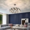 Modern Minimalist Pendant Lamp With Light Luxury Glass Chandelier For Living Dining Room