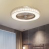 LED Round Ceiling Lamp with Fan for Bedroom, Living Room, and Dining Room