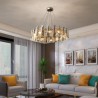 Luxury Hanging Lamp European Glass Pendant Light For Living Room Bedroom