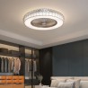 LED Round Ceiling Lamp with Fan for Bedroom, Living Room, and Dining Room