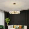 Luxury Pendant Light For Living Room Bedroom European Glass Chandelier Creative Light