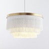 Warm Romantic Tassel Chandeliers Creative Bedroom Hanging Lamp Nordic Decorative Pendant Light