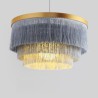 Warm Romantic Tassel Chandeliers Creative Bedroom Hanging Lamp Nordic Decorative Pendant Light