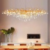 Gold Modern Ceiling Hanging Lamp Luxury LED Crystal Chandeliers For Dining Living Room