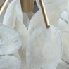 Chandelier Natural Shell Round Layered Hanging Light For Living Room Dining Bedroom