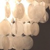 Chandelier Natural Shell Round Layered Hanging Light For Living Room Dining Bedroom