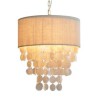 Jellyfish Shells Pendant Light Lighting With Cylinder Lamp Shade