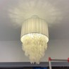 Jellyfish Shells Pendant Light Lighting With Cylinder Lamp Shade