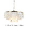 Pendant Light With European Seashells For Dining Room And Living Room