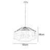 White Shell Shade Ceiling Pendant Lighting For Dining Room Modern Raindrop Chandelier