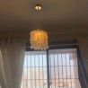 Contemporary Mini Hanging Ceiling Lighting Dining Living Room Modern Capiz Pendant Light