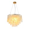 Pendant Light Chandeliers For Bedroom Living Room Modern White Shell Ceiling Light Fixture