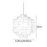 For Dining Room, Modern Classic Pendant Light White Shell Shade Lamp