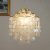 For Dining Room, Modern Classic Pendant Light White Shell Shade Lamp