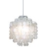 For Dining Room, Modern Classic Pendant Light White Shell Shade Lamp