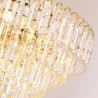 Elegant Crystal Round Pendant Lighting Fixture for Living Room Hotel