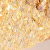 For Living Room Hotel Modern Crystal Pendant Light Round Ceiling Lighting Fixture