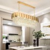 Luxury Oval Ceiling Light Crystal Pendant Light for Villa Hotel Living Room