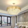 Crystal Round Hanging Ceiling Light Modern Pendant Light for Living Room Hotel