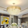 Crystal Round Hanging Ceiling Light Modern Pendant Light for Living Room Hotel