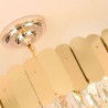 Crystal Round Hanging Ceiling Light Modern Pendant Light for Living Room Hotel