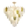 Crystal Elegant Leaf Pendant Light Living Room Ceiling Pendant Light