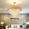 Ceiling Lighting Fixture with Modern Crystal Pendant Light for Living Room Hotel Bedroom