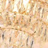 Ceiling Lighting Fixture with Modern Crystal Pendant Light for Living Room Hotel Bedroom