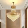 Hanging Light for Living Room Hotel Modern Gold Crystal Pendant Lighting