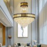 Ceiling Light with Modern Crystal Pendant Light for Living Room Hotel Dining Room