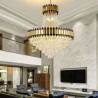 Ceiling Light with Modern Crystal Pendant Light for Living Room Hotel Dining Room