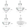 Modern Ceiling Light Hanging Light For Living Room Hotel White Crystal Pendant Light