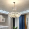 Modern Ceiling Light Hanging Light For Living Room Hotel White Crystal Pendant Light